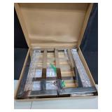 MorningRo 1 Pack Dunnage Rack 13.8" Long x 13.8" Wide, 7.9" Height Stainless Steel Dunnage Rack 700+ Pound Capacity Storage Commercial Food Service Storage - Retail: $37