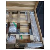 MorningRo 1 Pack Dunnage Rack 13.8" Long x 13.8" Wide, 7.9" Height Stainless Steel Dunnage Rack 700+ Pound Capacity Storage Commercial Food Service Storage - Retail: $37
