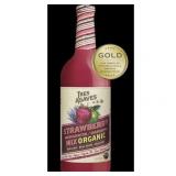 Tres Agaves Organic Strawberry Margarita Mix Real Strawberry Puree, Agave Nectar, Lime Juice, Non-GMO, Gluten-Free, Vegan, No High Fructose Corn Syrup, 750ml Bottle (12 Pack) , Retail $172