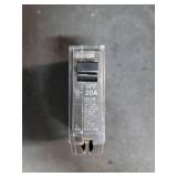 THQL1120 Q Line 20A Single-Pole Circuit Breaker 120/240 VAC, 20 Amp, 10 kA Interrupt THQL One-Pole Load Center Circuit Breaker Non-Interchangeable Thermal Magnetic Trip - Retail: $8