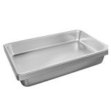 EGGKITPO Hotel Pans Full Size 6-Pack 4 Inch Stainless Steel Trays for Food Commercial Hotel Pan Food Containers Chafing Pans for Restaurant Buffet Party Supplies - Retail: $110