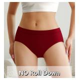 OLIKEME No Show Underwear for Women Breathable Soft Stretch Hipster Panties Workout Quick-dry Ladies Briefs (XL-XXL) Multicolor - Retail: $10