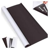 Blank White Surface Magnet Sheets 48 Inch x 5 Feet, 30 Mil Magnetic Roll Printable Flexible Vinyl Blank Magnetic Sign Sheet Safe for Vehicles DIY Craft Project - Retail: $55