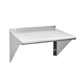 HALLY SINKS & TABLES H Stainless Steel Shelf 18 x 24 Inches, 300 lb, Commercial Wall Mount Floating Shelving for Restaurant, Kitchen, Home and Hotel - Retail: $66
