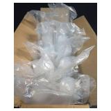 Turbo Bee 1000 Pack 12oz Plastic Cups,Disposable Clear Drinking Cups,Hot and Cold Drink Container for Water, Juice, Soda,Coffee - Retail: $67