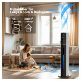 Large Humidifier, 9L/2.5Gallon Cool Mist Humidifier with Humidistat, 360° Nozzle,350ML/H BigMist Level, Cover up to 550ft, Quiet 30db with essential oil diffuser, Retail $89