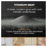 DOMINATOR Polymeric Sand for Pavers, Titanium Gray, 40 lbs - Revolutionary Ceramic Flex Technology for Stabilizing Paver Joint Widths 1/8 to 1/4 - Professional Grade Paver Sand - Retail: $89