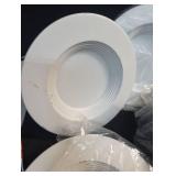 12 Pack 5/6 Inch Black LED Can Lights Retrofit Recessed Lighting, 5CCT, Dimmable, 12W=75W, 1200LM Downlight with Metal Smooth Trim-ETL and Energy Star (STOCK PHOTO NOT EXACT), Retail $89