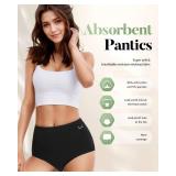 TANSTC Period Underwear for Women,Black,S - Retail: $26