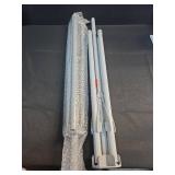 Metal Shopping Bag Rack 51-71 Inch Adjustable Height Heavy Duty Bag Display Stand Holder, 4 Foldable Arms (Gray) - Retail: $40