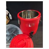 Insulated Beverage Dispenser 12L, Hot & Cold Drink Dispenser, Stainless Steel Interior, Portable Water Cooler - 3.2 Gallon with Drink Dispenser. - Retail: $70