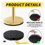 Crowd Control Stanchion, Rope Safety Barriers with 5 ft Red Rope, Red Carpet Poles for Theaters Hotels Clubs Party Ceremony, 4PCS - Retail: $68