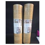 Peel and Stick Vinyl Flooring 2 Rolls 23"x 393"/128 Sq.Ft, Self Adhesive Tiles, Wood Plank Finish, Waterproof Wear-Resistant, Easy DIY Floor Coverings, Nature Wood - Retail: $90