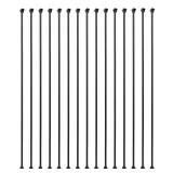 Sidasu 15 Pack Iron Balusters Square Hollow Stair Spindles 1/2\" Metal Balusters with Iron Baluster Swivel Shoes for Staircase - Retail: $100