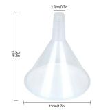 HNBun 30Pcs Plastic Funnels Set, 4.7 Inch Wide Mouth Large Clear Funnels for Filling Water Bottles, Multipurpose Tool with Long Spout - Retail: $29