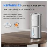 Purewell 0 TDS 7-Stage Gravity Water Filter System with Water Level Window, Certified to Reduce TDS, Lead, Total PFAS (Forever Chemicals), Mercury, and Chlorine, Retail $135