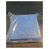 OTTERLEAd Chair Cushions for Dining Chairs, Indoor Square Seat Cushion with Ties and Removable Washable Cover, 15.5 x 15.5" x 2", Kitchen Chair Cushions Set of 2, Blue - Retail: $28