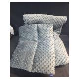 Jeelathy Wheelchair Seat Cushion - Thick Chair Pads with Full Armrest Covers - Pain Relief, Non-Slip Tailbone & Spine Support Pillow with Straps (Grey) - Retail: $50