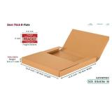 Kayritonz Vinyl Record Mailers, 12.8\"L x 12.8\"W x 1\"D Kraft Corrugated Cardboard LP Shipping Boxes for Mailing Packaging Moving Storage, with Fragile Stickers, Brown, 14 Pack - Retail: $35