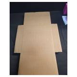 Kayritonz Vinyl Record Mailers, 12.8\"L x 12.8\"W x 1\"D Kraft Corrugated Cardboard LP Shipping Boxes for Mailing Packaging Moving Storage, with Fragile Stickers, Brown, 14 Pack - Retail: $35