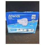 Attends Adult Incontinence Brief M Heavy Absorbency Contoured  DDA20  Heavy to Severe  24 Ct - Retail: $46