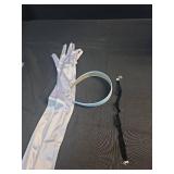 VIGUEUR Princess Costume Accessories Set, Headband, Long Gloves, Choker, Halloween Cosplay Party - Retail: $7