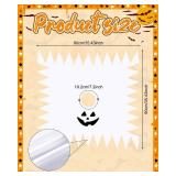 Xuhal 5 Pcs Group Halloween Costumes Ghost Pumpkin Butterfly Crayon Hippie Mexican Poncho Costume for Men Women Party Cosplay(Ghost) - Retail: $26