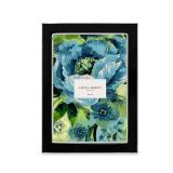 Laura Ashley 5x7 Black Enamel Picture Frame, Silver Metal Edge with Easel (5x7, Black W/Silver) - Retail: $19