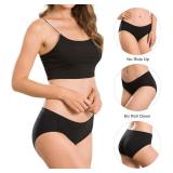 Altheanray Womens Cotton Seamless Underwear Breathable, Cotton Hipster Panties for Women (L-RedGradient) - Retail: $26