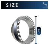 F&L Indutries 16 inch Duct Board Collar in 28 Gauge Galvanized Steel, Tab Collar for R4, R6 and R8 Ductboard Insulation Compatible With All Ductboard Thicknesses - Retail: $25