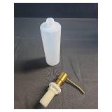 HAOHIZE 300ml Kitchen Sink Soap Dispensers, Kitchen Soap Dispensers Pump Stainless Steel 360° Rotation Multifunctional, for Kitchen (Gold) - Retail: $12