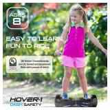 Retails for $116! Hover-1 Dash Self Balancing Scooter with 5 mph Max Speed, Dual 75W Motors, 6.3 Tires, 3 Mile Range, and LED Lights Smart Balance Wheel