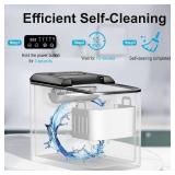 Countertop Ice Maker, 9 Ice Cubes in 6 Mins, 33 Lbs/24 Hrs, 2 Ice Cube Sizes, Self-Cleaning, Quiet Operation, Compact Design for Home/Office/Kitchen/Camping (Stainless Steel)