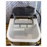 Countertop Ice Maker, 9 Ice Cubes in 6 Mins, 33 Lbs/24 Hrs, 2 Ice Cube Sizes, Self-Cleaning, Quiet Operation, Compact Design for Home/Office/Kitchen/Camping (Stainless Steel)