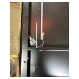 Retails for $100! Folding Metal Storage Cabinet with Lock,2 Doors and 2 Adjustable Shelves,Quick Assembly Foldable Steel Cabinet for Office Home Garage,Black