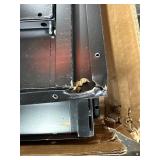 Retails for $100! Folding Metal Storage Cabinet with Lock,2 Doors and 2 Adjustable Shelves,Quick Assembly Foldable Steel Cabinet for Office Home Garage,Black