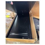 Retails for $100! Folding Metal Storage Cabinet with Lock,2 Doors and 2 Adjustable Shelves,Quick Assembly Foldable Steel Cabinet for Office Home Garage,Black