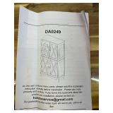 Retails for $105! Bathroom Storage Cabinet Living Room Decor And Accessories Bathroom Storage Cabinet with 3 Drawers Barn Doors Freestanding Kitchen Pantry Cabinet with Adjustable Shelves