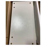 Retails for $105! Bathroom Storage Cabinet Living Room Decor And Accessories Bathroom Storage Cabinet with 3 Drawers Barn Doors Freestanding Kitchen Pantry Cabinet with Adjustable Shelves