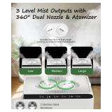 Retails for $160! Mifasol Humidifier Large Room Warm and Cool Mist, 5.3Gal/20L Humidifiers for Home 1500 sq ft, Double Nozzles Whole House Humidifier, Humidifiers for Bedroom Plants Office Commercial 