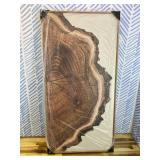 SIKERIC Framed Nature Tree Ring Wall Art, (40X20 inch) Modern Wood Stump Canvas Wall Art Set Of 1,Large Wood Tree Spiral Art Prints, Abstract Wall Painting for Living Room, Bedroom, Office