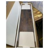 Bestier Floating Pipe Shelving Kitchen Shelves Wall Mounted 3 Tier 41.5" Ladder Coffee Bar Shelf Hanging with Circular Tube, Display Bookshelf Storage for Living Room Kitchen, Rustic Brown