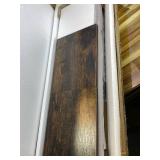 Bestier Floating Pipe Shelving Kitchen Shelves Wall Mounted 3 Tier 41.5" Ladder Coffee Bar Shelf Hanging with Circular Tube, Display Bookshelf Storage for Living Room Kitchen, Rustic Brown