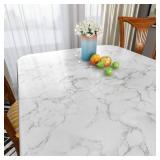 Decotalk 30 x 120 inch Marble Contact Paper Self Adhesive Wallpaper Stick and Peel Grey White Granite Countertop Contact Paper Decorative Wall Paper for Kitchen Backsplash Cabinets Island Furniture