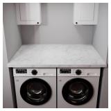 Decotalk 30 x 120 inch Marble Contact Paper Self Adhesive Wallpaper Stick and Peel Grey White Granite Countertop Contact Paper Decorative Wall Paper for Kitchen Backsplash Cabinets Island Furniture