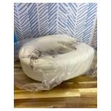 AquaSense Portable Raised Toilet Seat, White, 4"