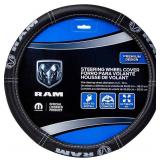 Plasticolor 006697R25 Ram Deluxe Elite Steering Wheel Cover - Gray Logo