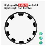 20 Inch Wheel Rim Protector for Tesla Model Y 2020-2024, 4PCS ABS Wheel Rim Guard Hubcap Cover Car Protection Tire, Tire Trim Rings for Curb Rash Prevention Model Y Accessories, Matte Black