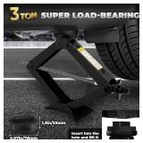 3-Ton Scissor Jack Kit for BMW & MINI with Rubber Jack Pads, Car Spare Tire Repair Tool Kit for BMW with Scissor Jack, Tire Changing Tools for BMW with Telescoping Lug Wrench (17/19/21/23mm)