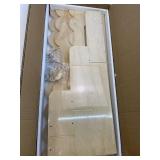 CAALMA Premium Scalloped Bookshelf for Nursery & Kids Bedroom - 29.5x27.5 in - 3-Tier Wooden Montessori Bookshelf - Kids Bookcase for Nursery, Playroom or Classroom, Minimalist Toddler Book Shelf